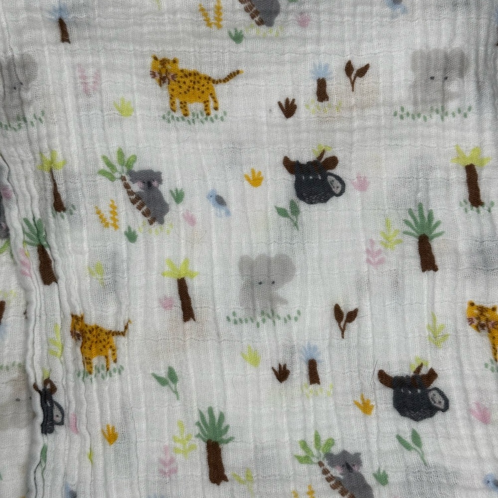 Cloud Island Muslin Lovey Baby Security Blanket Swaddle‎ Jungle Animals Cotton